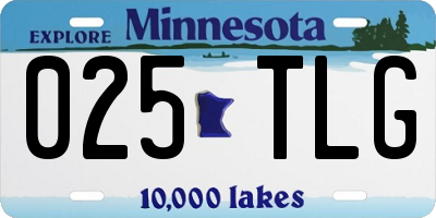 MN license plate 025TLG