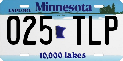 MN license plate 025TLP
