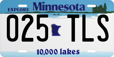 MN license plate 025TLS