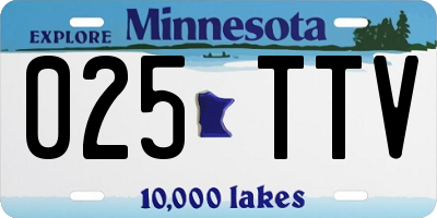MN license plate 025TTV