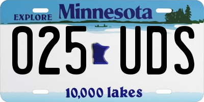 MN license plate 025UDS