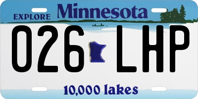 MN license plate 026LHP