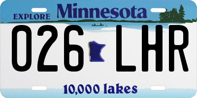 MN license plate 026LHR