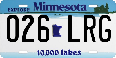 MN license plate 026LRG
