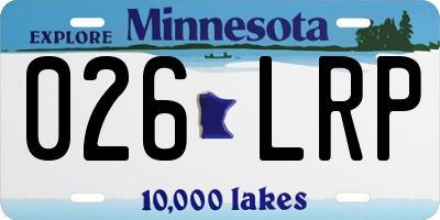 MN license plate 026LRP