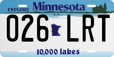MN license plate 026LRT