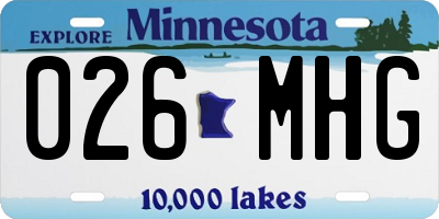 MN license plate 026MHG