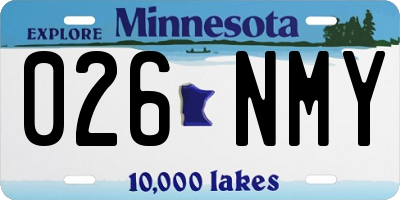 MN license plate 026NMY