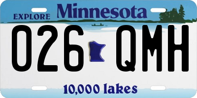 MN license plate 026QMH