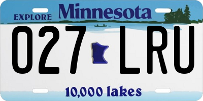 MN license plate 027LRU