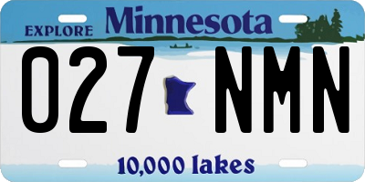 MN license plate 027NMN