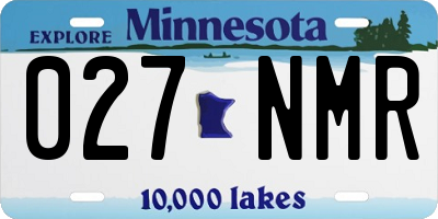 MN license plate 027NMR