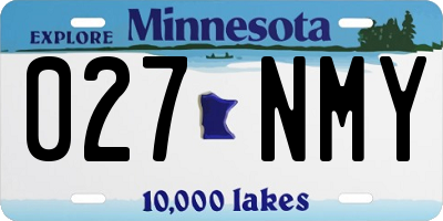 MN license plate 027NMY