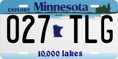 MN license plate 027TLG