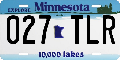 MN license plate 027TLR