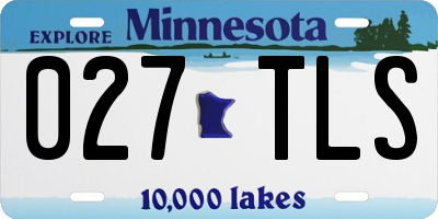 MN license plate 027TLS