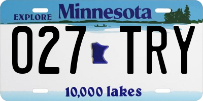 MN license plate 027TRY