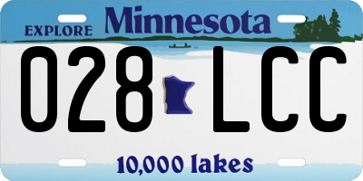 MN license plate 028LCC