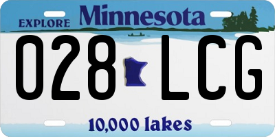 MN license plate 028LCG