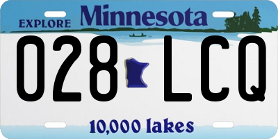 MN license plate 028LCQ