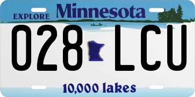 MN license plate 028LCU
