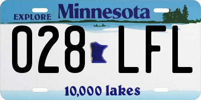 MN license plate 028LFL