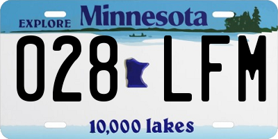 MN license plate 028LFM