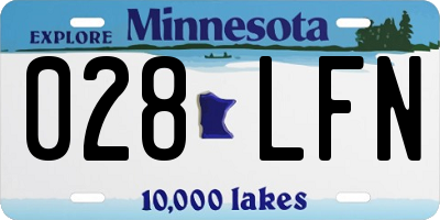 MN license plate 028LFN