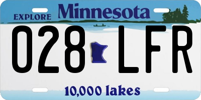 MN license plate 028LFR