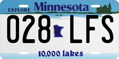 MN license plate 028LFS