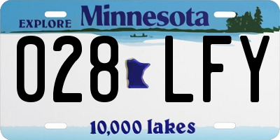 MN license plate 028LFY