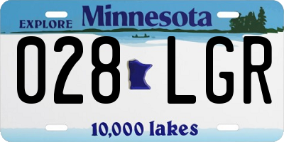 MN license plate 028LGR