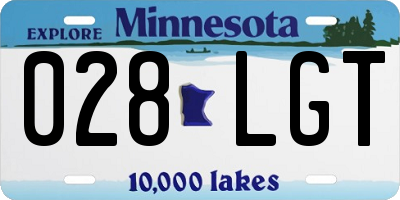 MN license plate 028LGT