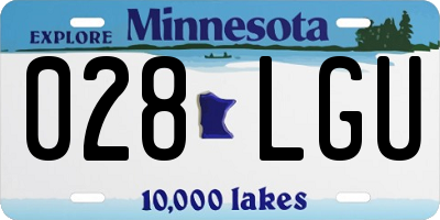 MN license plate 028LGU