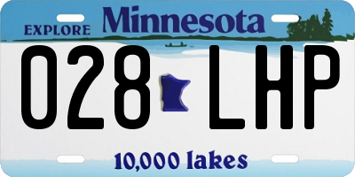 MN license plate 028LHP