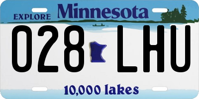 MN license plate 028LHU