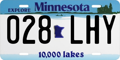 MN license plate 028LHY