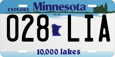 MN license plate 028LIA
