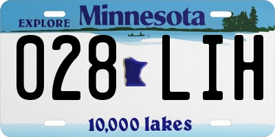 MN license plate 028LIH