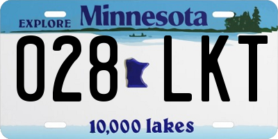 MN license plate 028LKT