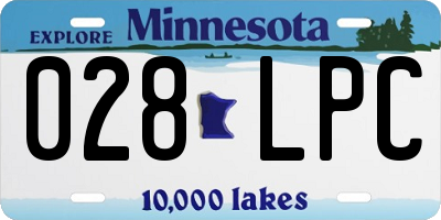 MN license plate 028LPC