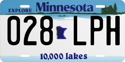 MN license plate 028LPH