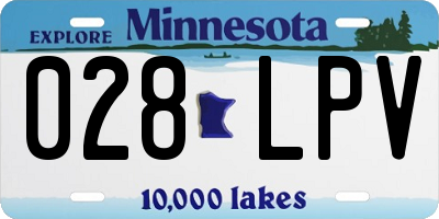 MN license plate 028LPV