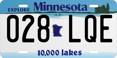 MN license plate 028LQE
