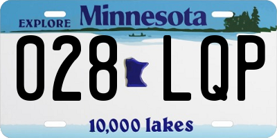 MN license plate 028LQP
