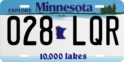MN license plate 028LQR