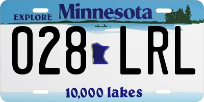MN license plate 028LRL