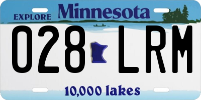 MN license plate 028LRM