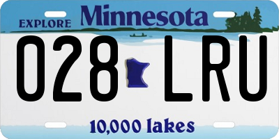 MN license plate 028LRU