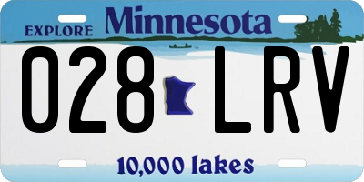 MN license plate 028LRV